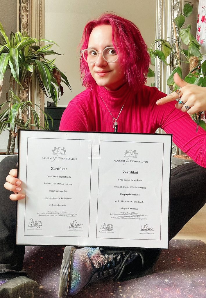 Abschlusszeugnis Tierphysiotherapie